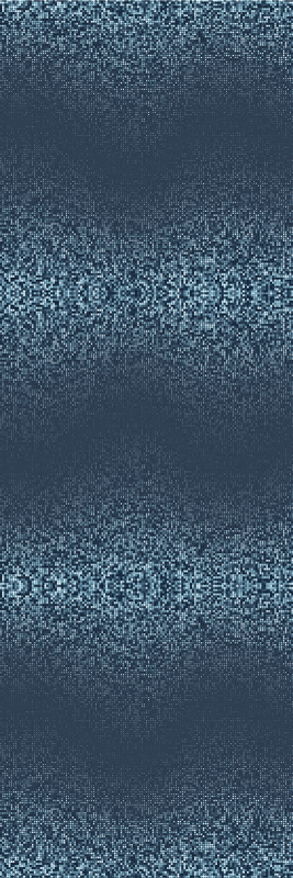 Vinyl teppich schlafzimmer retro blauer punktedesign - TenStickers