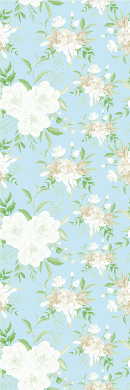 Vinyl teppich schlafzimmer im wilden floralen stil - TenStickers