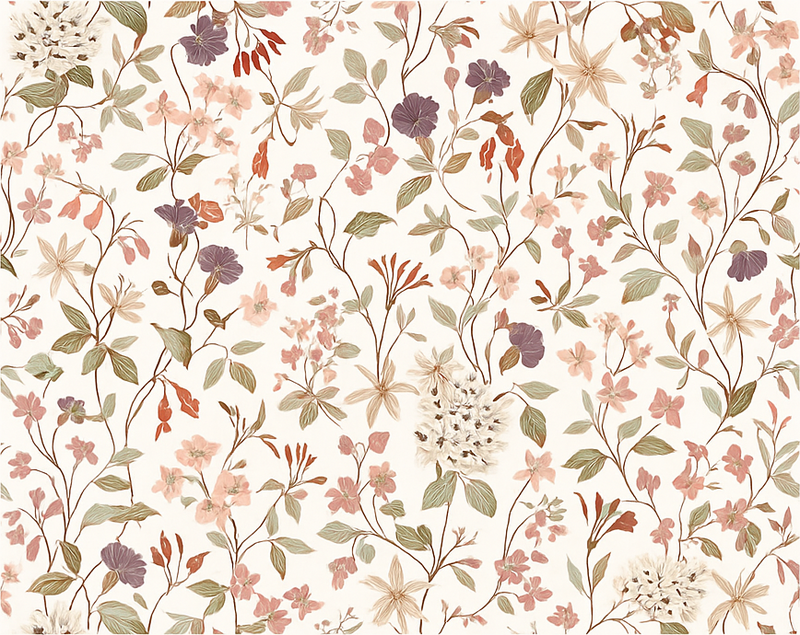 Vinyl teppich schlafzimmer im pinken blumendesign - TenStickers