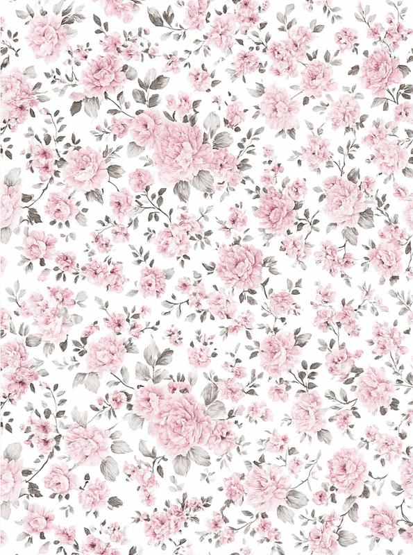 Vinyl teppich schlafzimmer im alten retro blumendesign - TenStickers