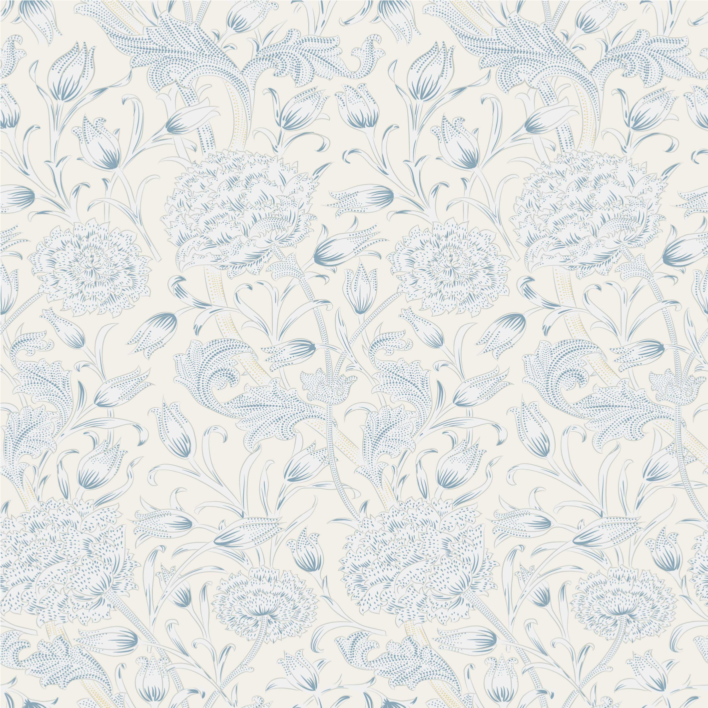 Vinyl teppich schlafzimmer mit floralem muster - TenStickers