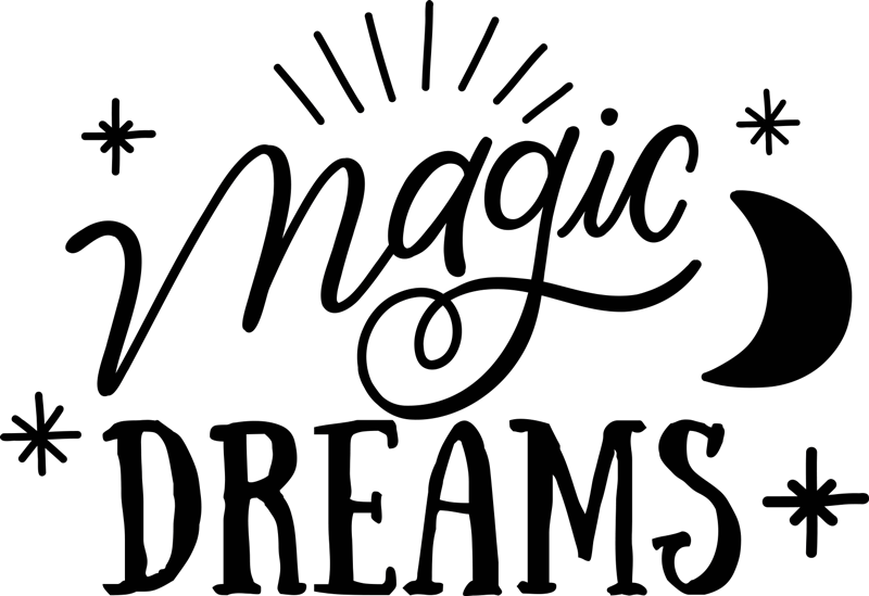 Vinyl teppich schlafzimmer magische träume - TenStickers