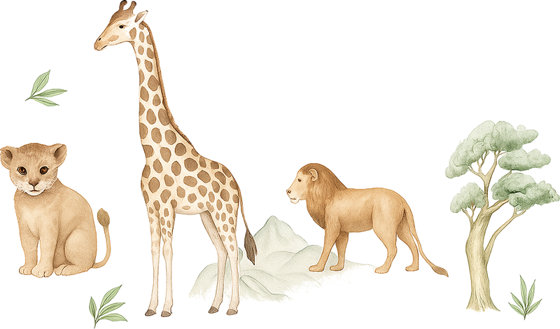 Vinyl teppich schlafzimmer beruhigte savanne - TenStickers