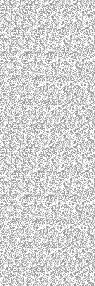 Vinyl teppich büro mit vintage blumenmuster - TenStickers