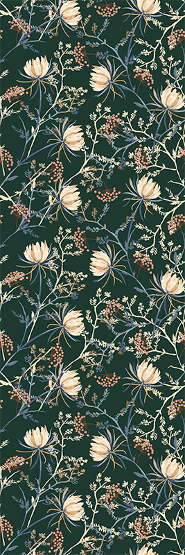 Vinyl teppich schlafzimmer im 'restore emrald' stil - TenStickers