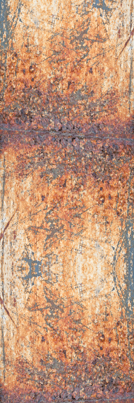 Vinyl teppich schlafzimmer in braun-grauem betonmuster - TenStickers