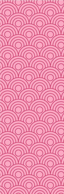 Vinyl teppich schlafzimmer in dunkelpink und hellpink form - TenStickers