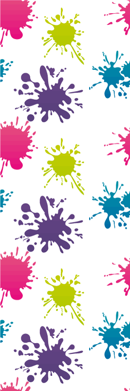 Vinyl teppich schlafzimmer farbexplosion - TenStickers