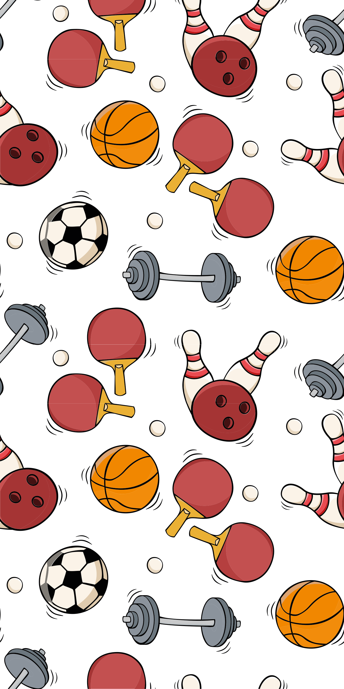 Vinyl teppich schlafzimmer im doodle sport stil - TenStickers