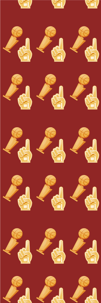 Vinyl teppich schlafzimmer mit basketballspiel-muster - TenStickers