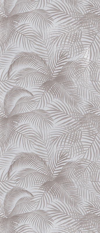 Vinyl teppich schlafzimmer grau 80er botanisch elegant - TenStickers