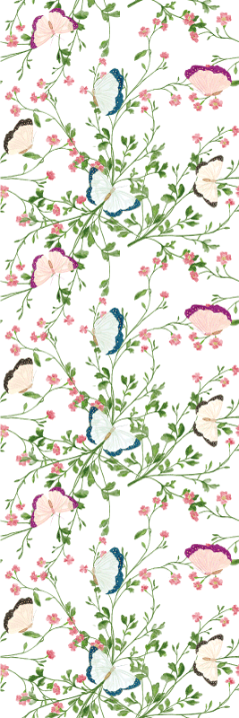 Vinyl teppich schlafzimmer in fantasievoller aquarelloptik - TenStickers