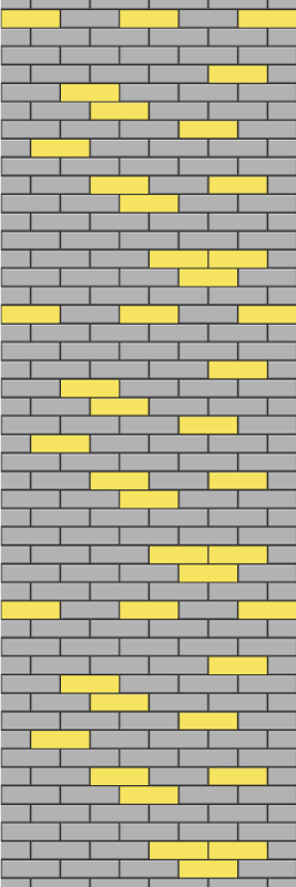 Vinyl teppich schlafzimmer ziegelmuster in pantone - TenStickers