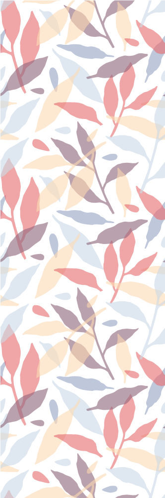 Vinyl teppich schlafzimmer bunte baumzweige - TenStickers