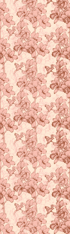 Vinyl teppich schlafzimmer vintage 3d blumen - TenStickers