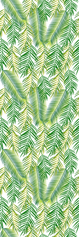 Vinyl teppich schlafzimmer mit zierpflanzenmotiv - TenStickers