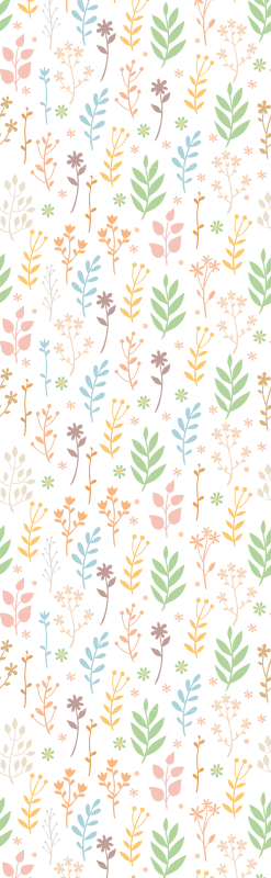 Vinyl teppich schlafzimmer mit einfachen symbolen auf weiß - TenStickers