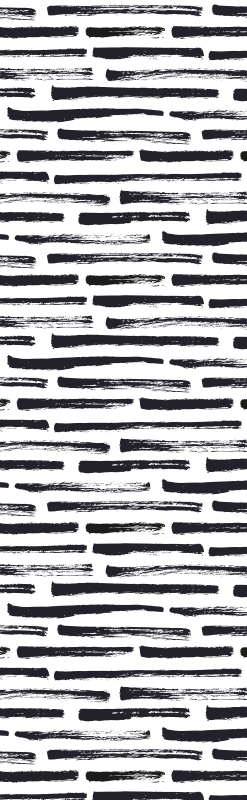 Vinyl teppich schlafzimmer mit vintage schwarzen linien - TenStickers