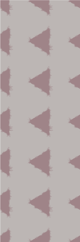 Vinyl teppich nordisch beige japandi dreiecke geometrisch - TenStickers
