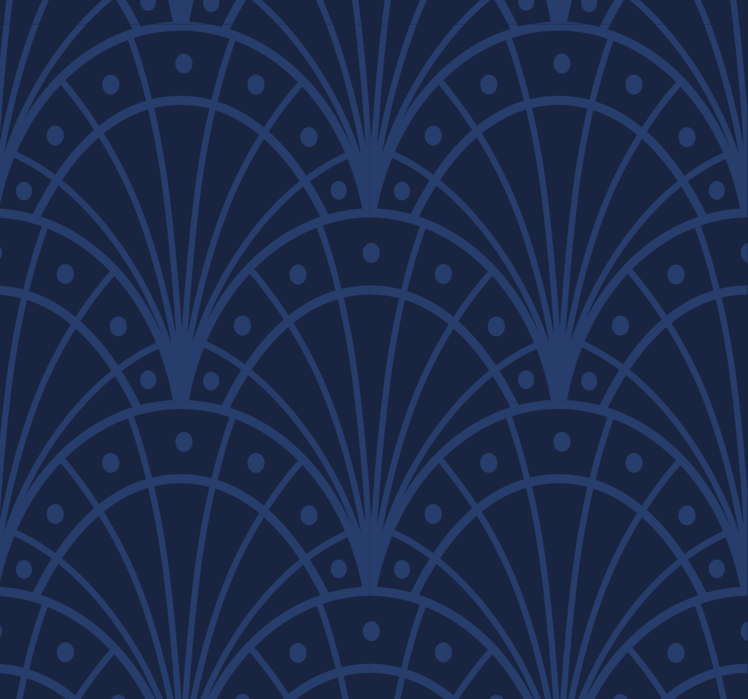 Vinyl teppich vintage in marineblau art déco - TenStickers