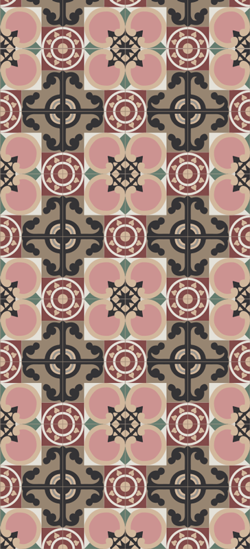 Vinyl teppich vintage azulejos aus toledo - TenStickers
