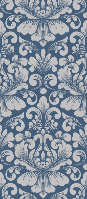 Vinyl teppich vintage im klassischen damaskus design - TenStickers