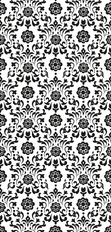 Vinyl teppich vintage im royalty damask stil - TenStickers
