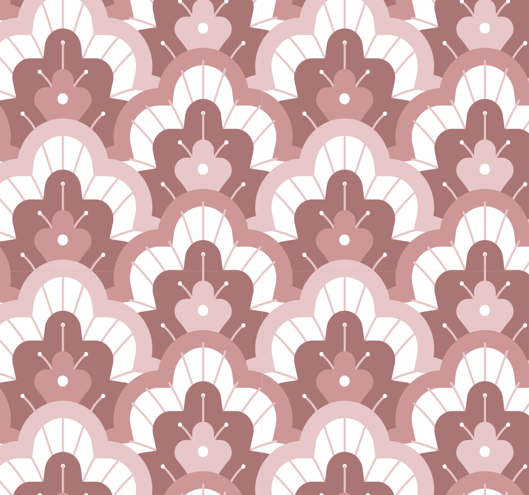 Vinyl teppich vintage in vintage rosa - TenStickers