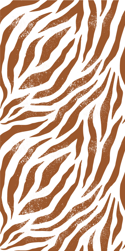 Vinyl teppich tiere braunes zebra muster - TenStickers