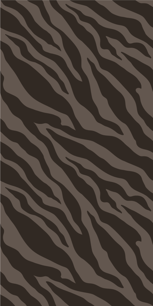Vinyl teppich tiere im dunklen zebra-muster - TenStickers