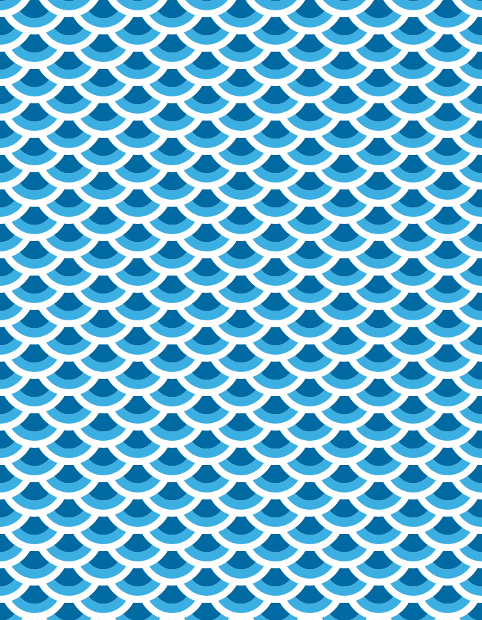 Vinyl teppich textur mit blauem schuppenmuster - TenStickers