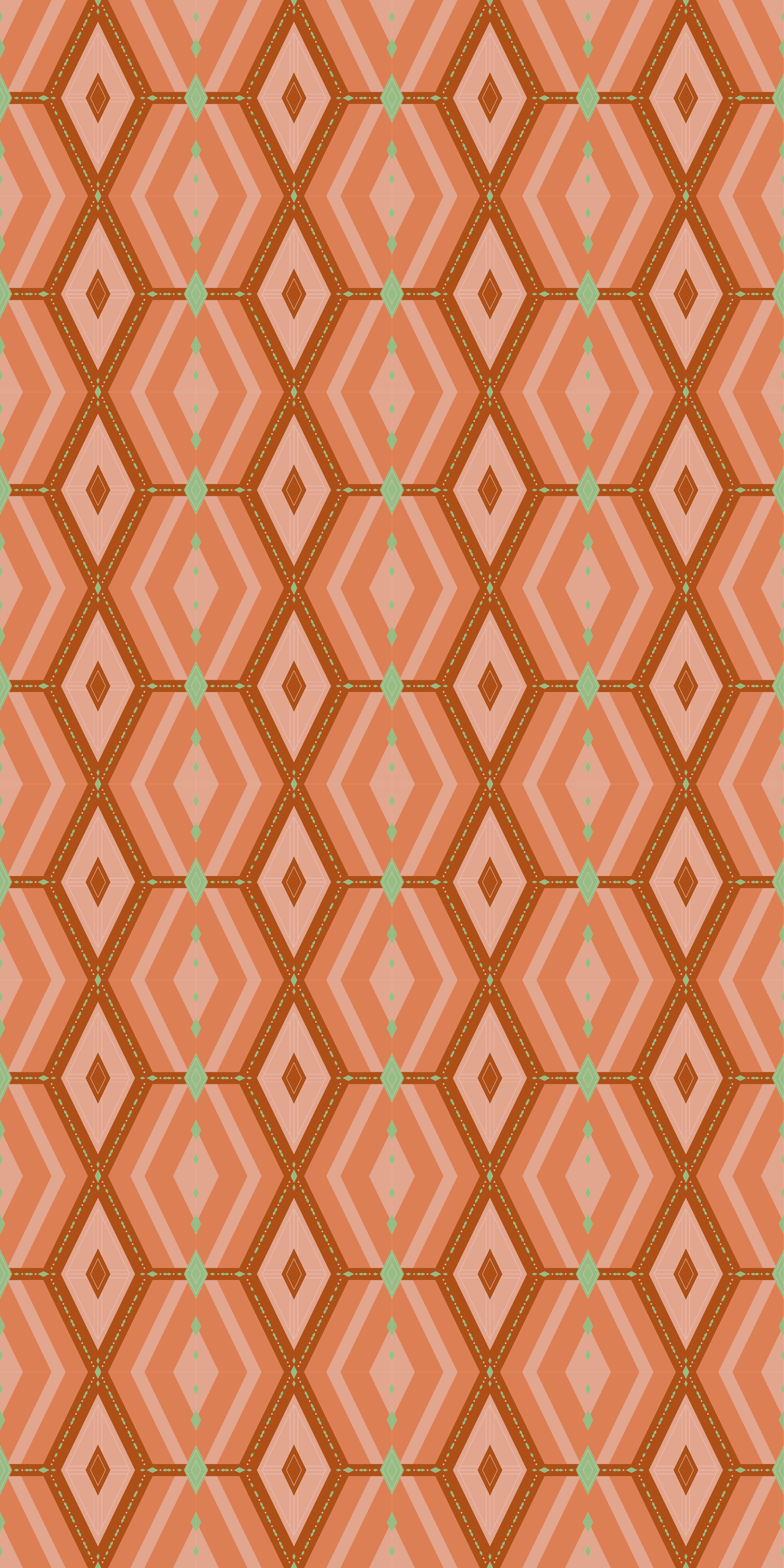 Vinyl teppich vintage geometrische herbsttöne der 30er - TenStickers