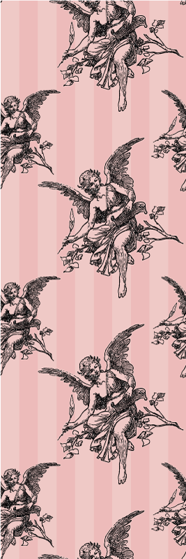Vinyl teppich vintage mit toile de jouy muster - TenStickers