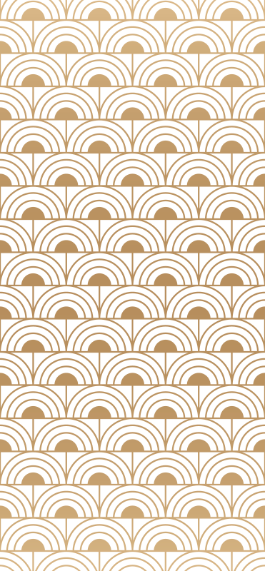 Vinyl teppich vintage mit goldenem farbverlauf muster - TenStickers