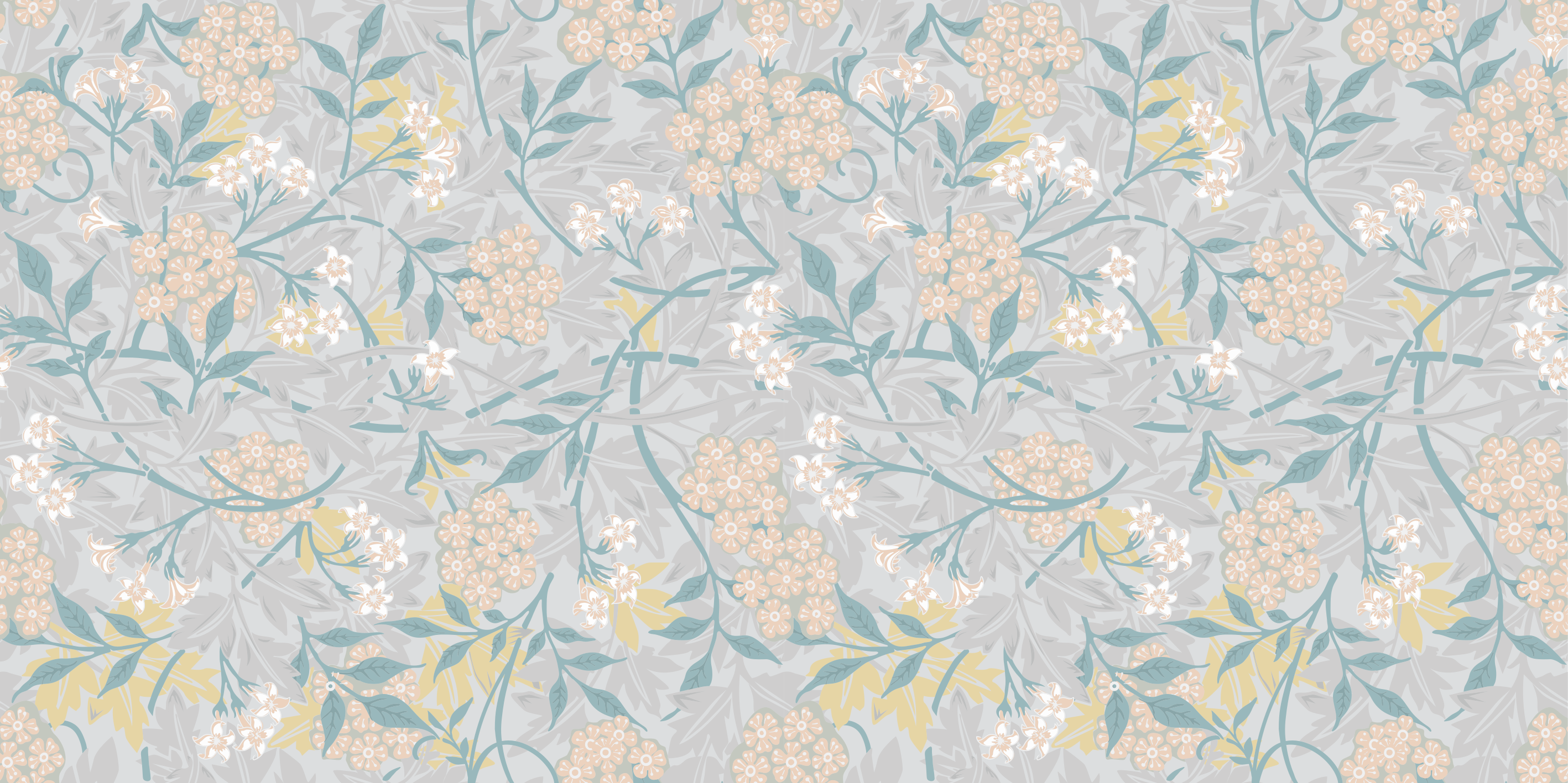 Vinyl teppich vintage elegantes blumenmuster der 80er - TenStickers