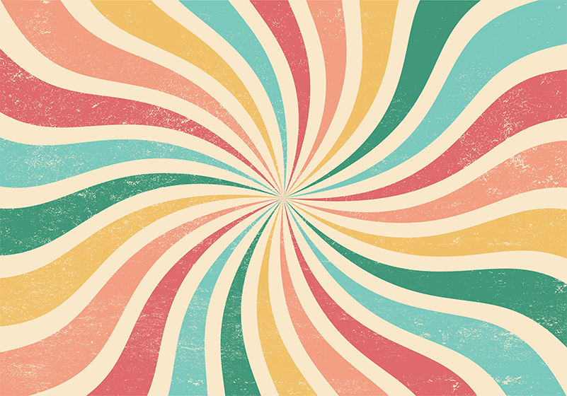 Vinyl teppich vintage bunter grunge retro-hintergrund - TenStickers