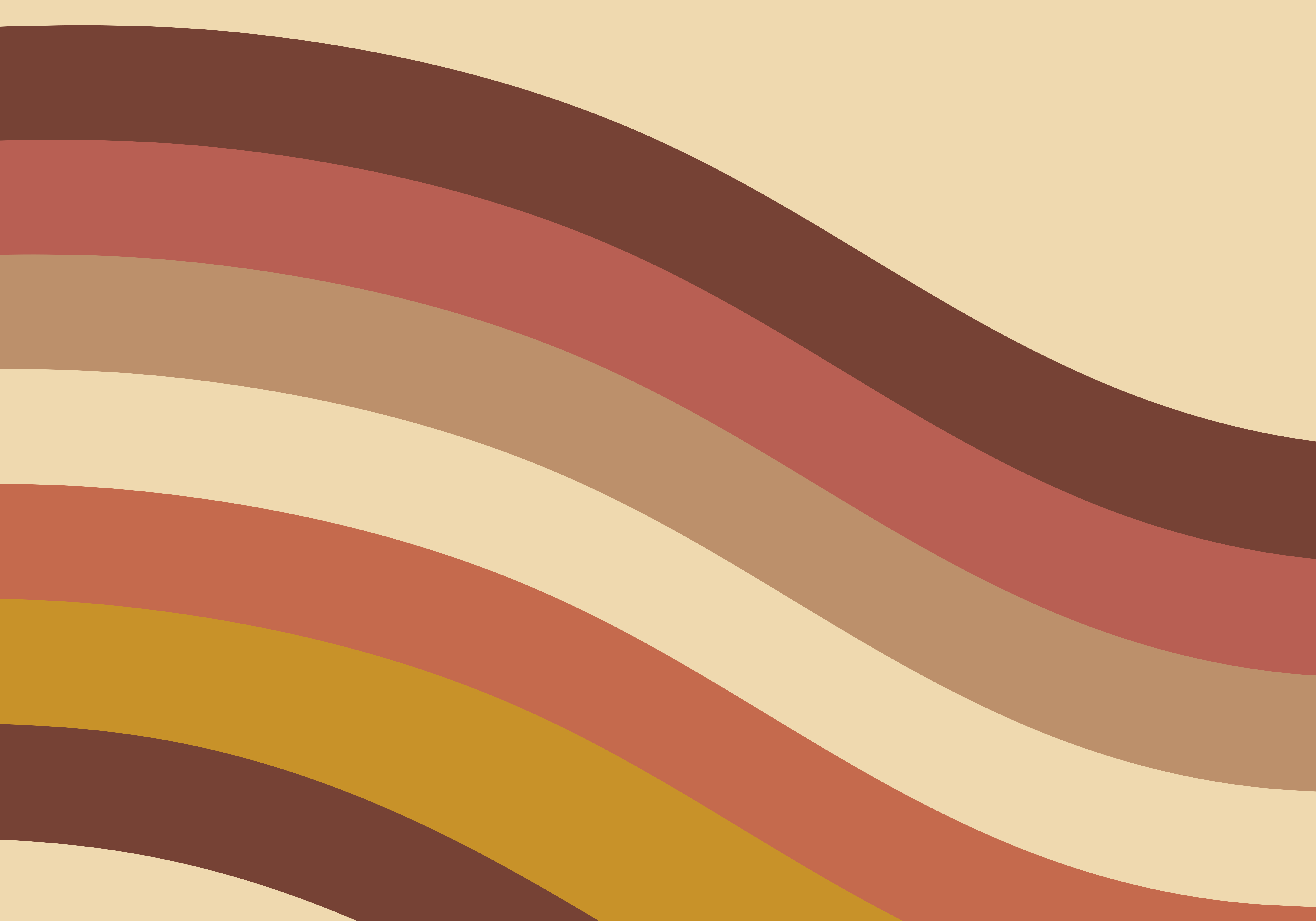 Vinyl teppich vintage mit 70er jahre streifen - TenStickers