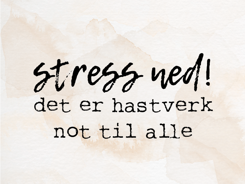 Vinyl teppich text norwegisches zitat stress genug - TenStickers