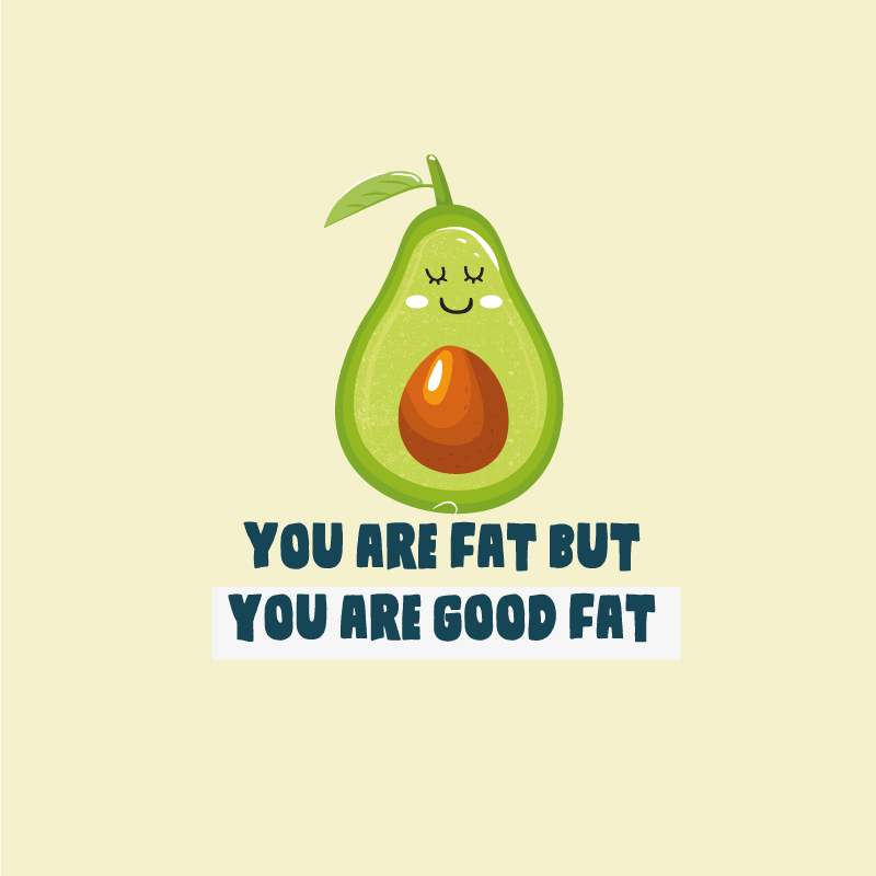 Vinyl teppich text lustiger spruch mit avocado - TenStickers
