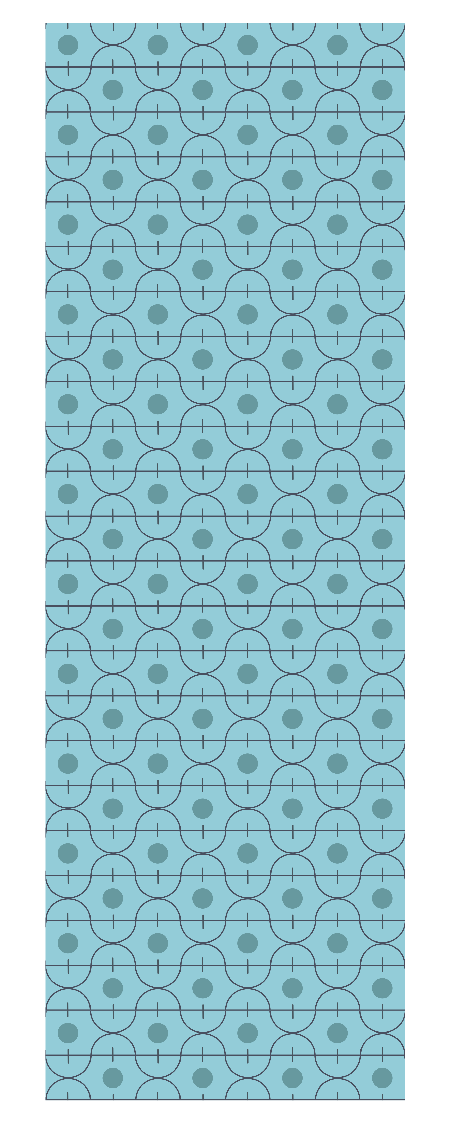 Vinyl teppich textur mit blauem geometrischen japanmuster - TenStickers