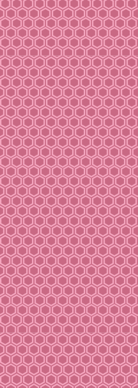 Vinyl teppich textur in pinkem geometrischem hexagonmuster - TenStickers