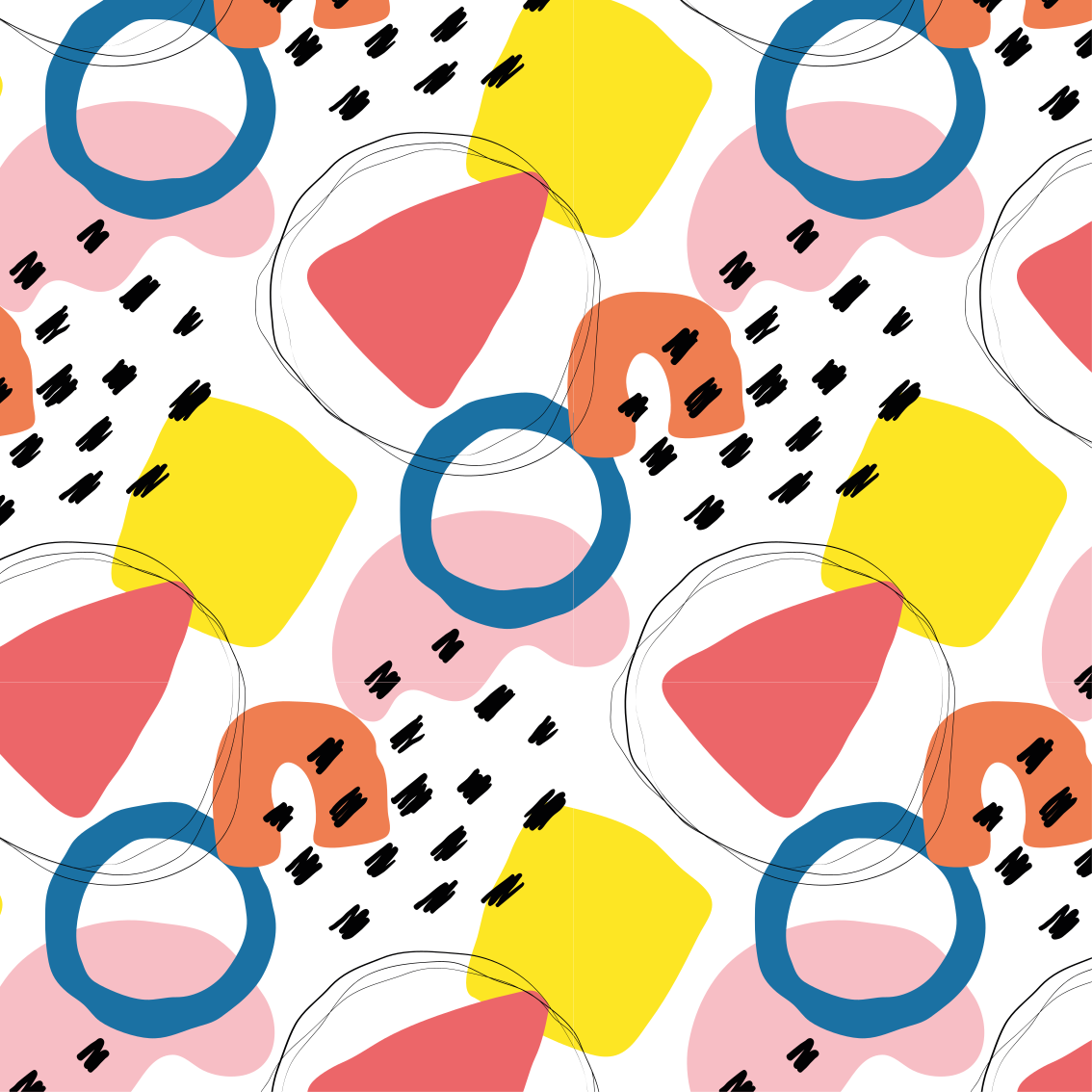Vinyl teppich geometrisch kunst mit geometrischem muster - TenStickers