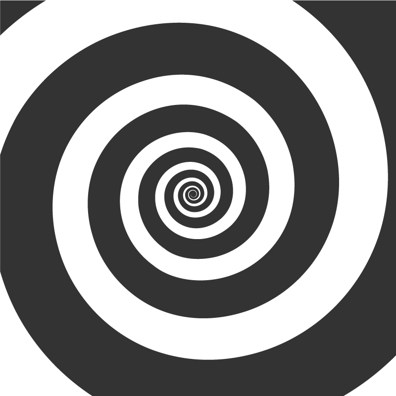 Vinyl teppich geometrisch spiralbewegung - TenStickers