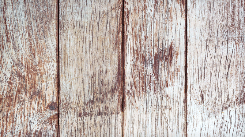 Vinyl teppich eingang in hellbraunen holzplanken - TenStickers
