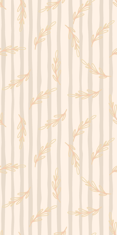 Vinyl teppich flur in elegantem beige - TenStickers