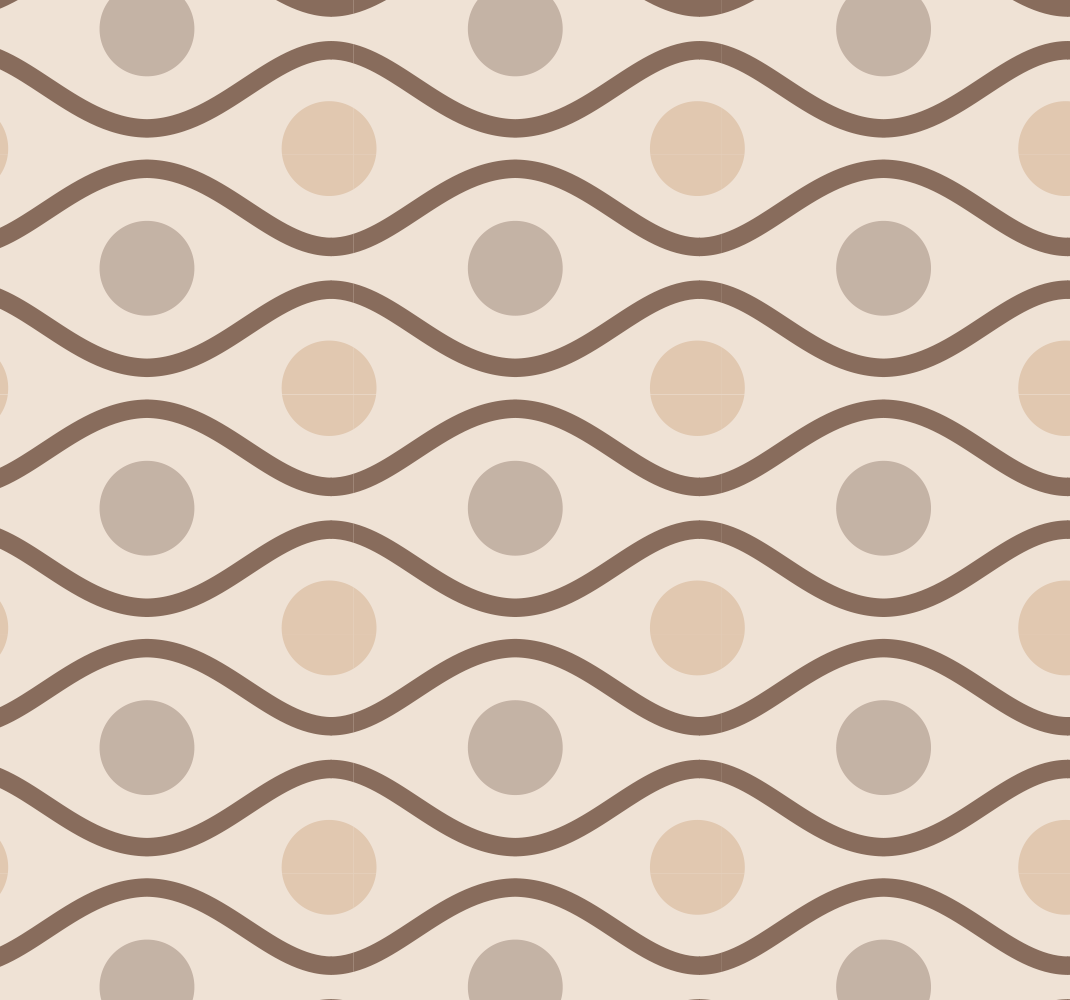 Vinyl teppich beige im 70er jahre stil - TenStickers