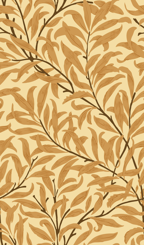Vinyl teppich beige mit botanischem blätterdruck - TenStickers