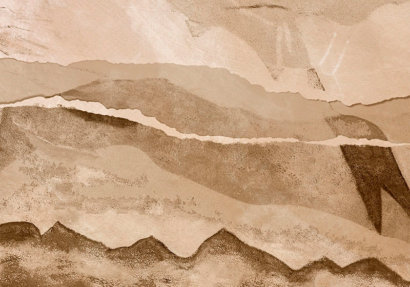 Vinyl teppich beige mit papierstreifen - TenStickers