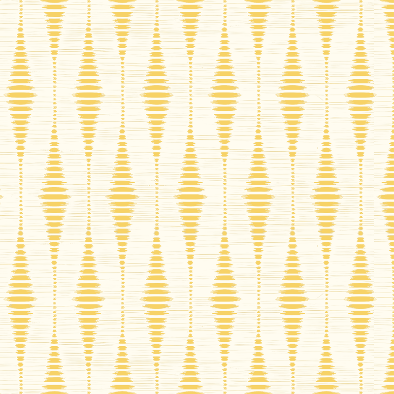 Vinyl teppich gelb im rabaul ikat design - TenStickers