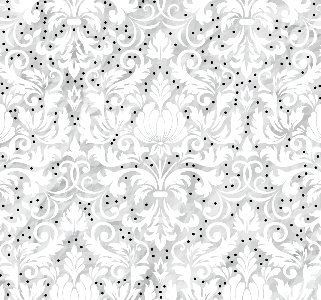 Vinyl teppich weiß mit floraler eleganz - TenStickers